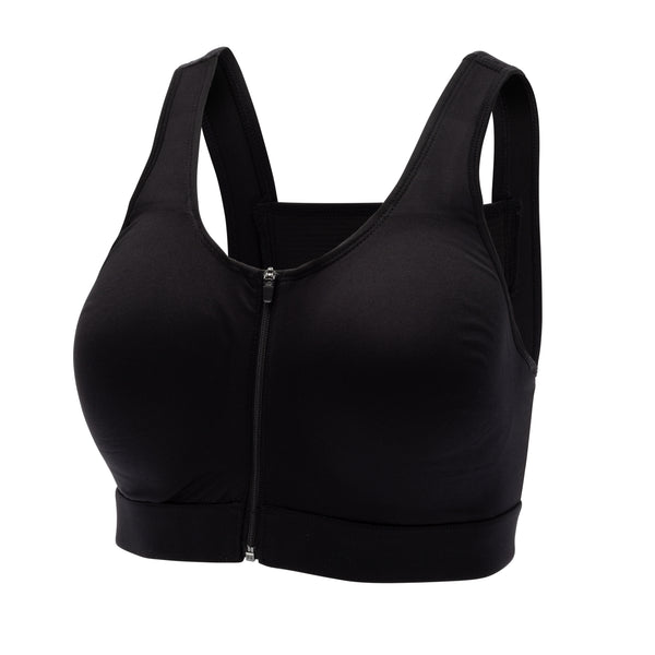 Baohd 2piece Women S Sports Bra With Zip Front Seamless Construction Sports  Bras For Women Women Underwear black M 